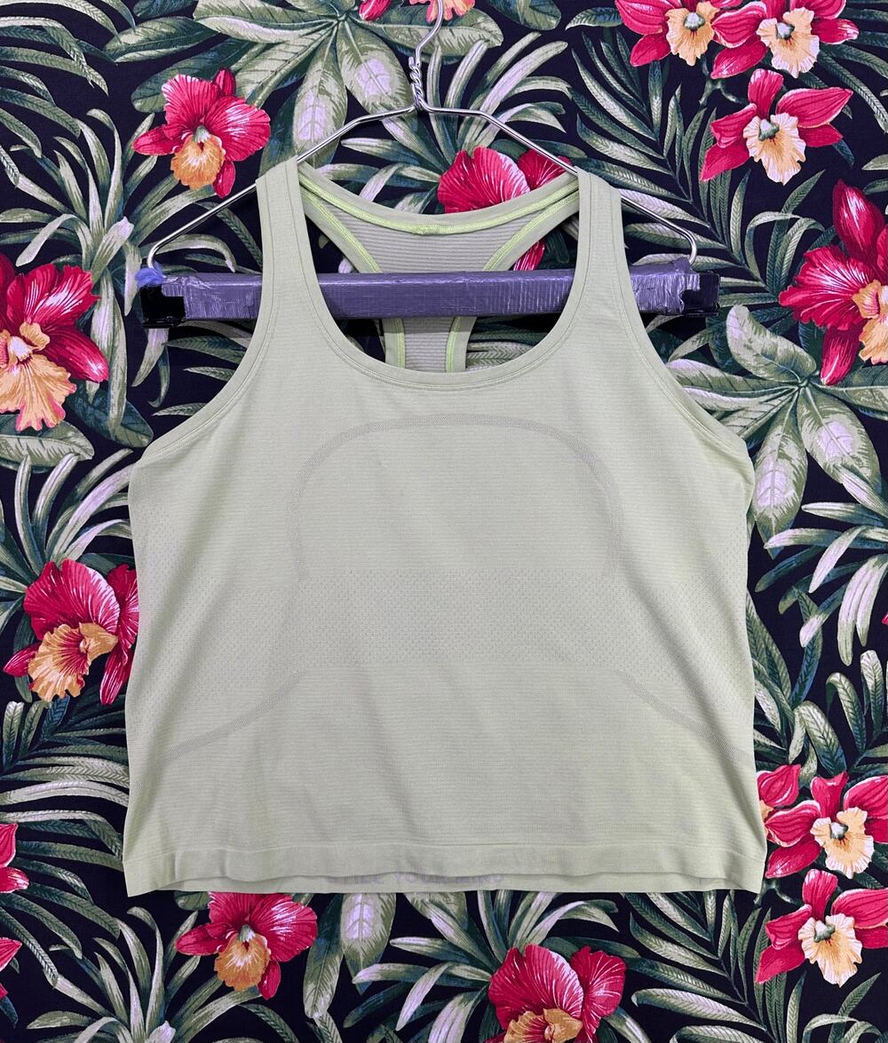 Lululemon Athletica 12 Swiftly Tech Racerback Green Tank Top